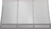 Zephyr - 48 inches - Convertible - Shell Range Hood - Stainless Steel