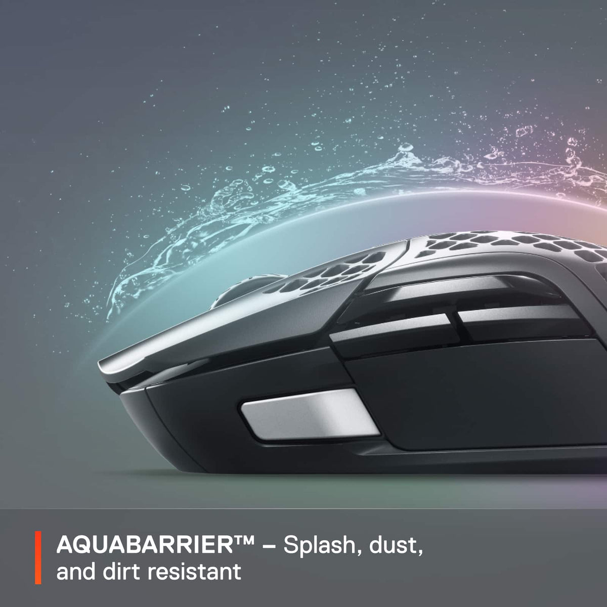 SteelSeries - Aerox 5 Ultra Lightweight Honeycomb Water Resistant Wireless RGB Optical Gaming Mouse With 9 Programmable Buttons - Wireless - Black