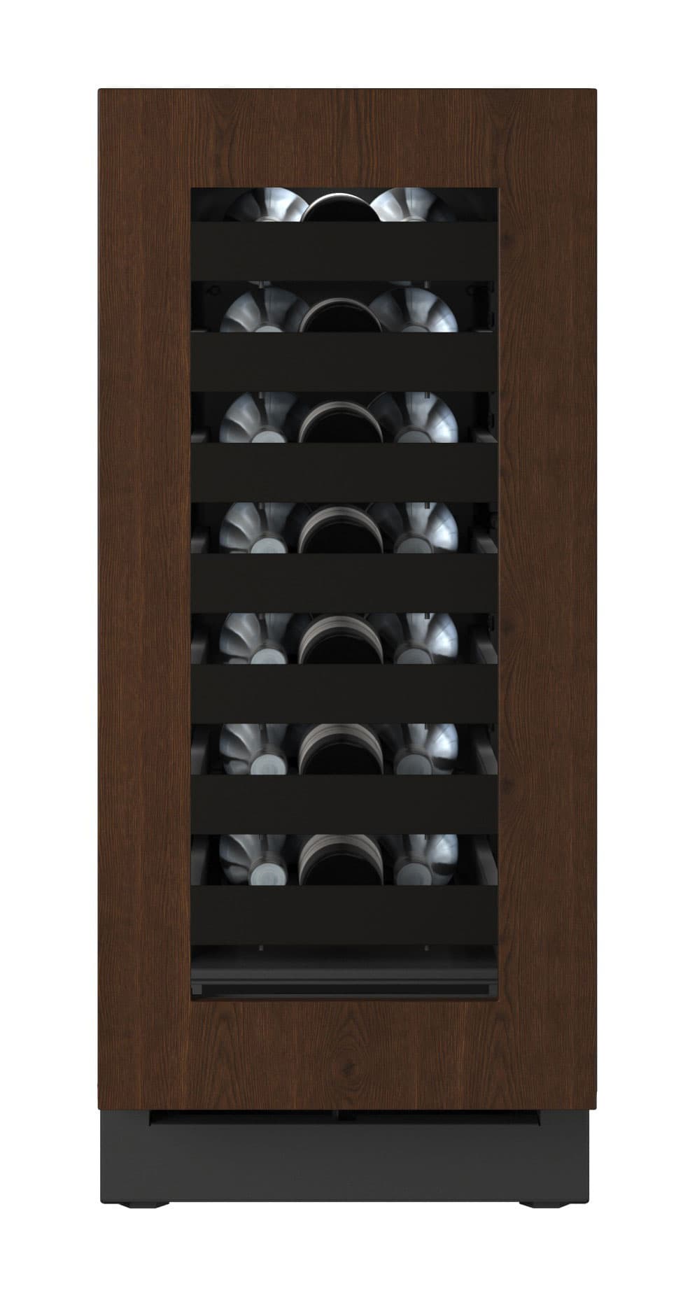 U-Line - 15"W. 2.8 Cu.Ft. Built-In Wine Refrigerator-Panel Ready Frame/Glass - Integrated Frame