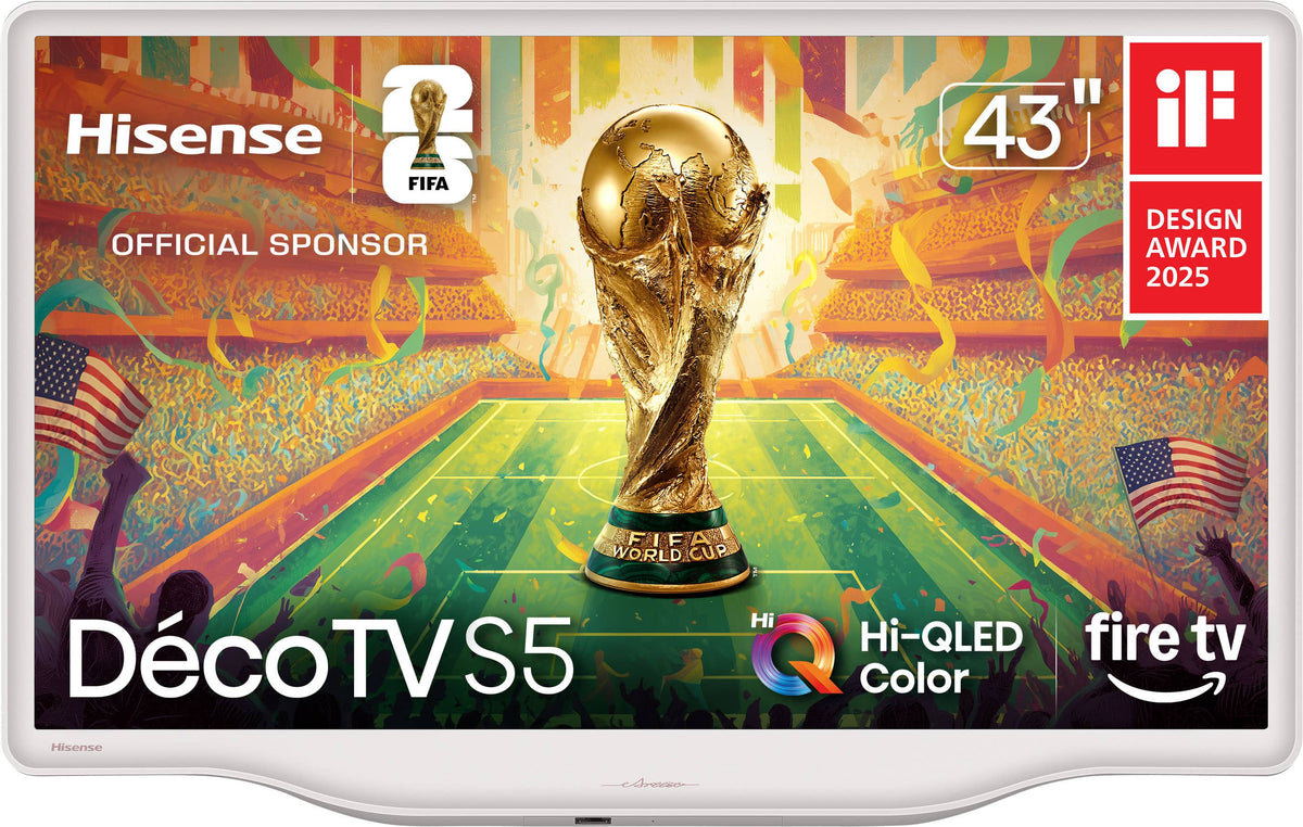 Hisense - 43" Class S5 Hi-QLED Deco TV QLED Series UHD 4K LED Smart Fire TV (2026)