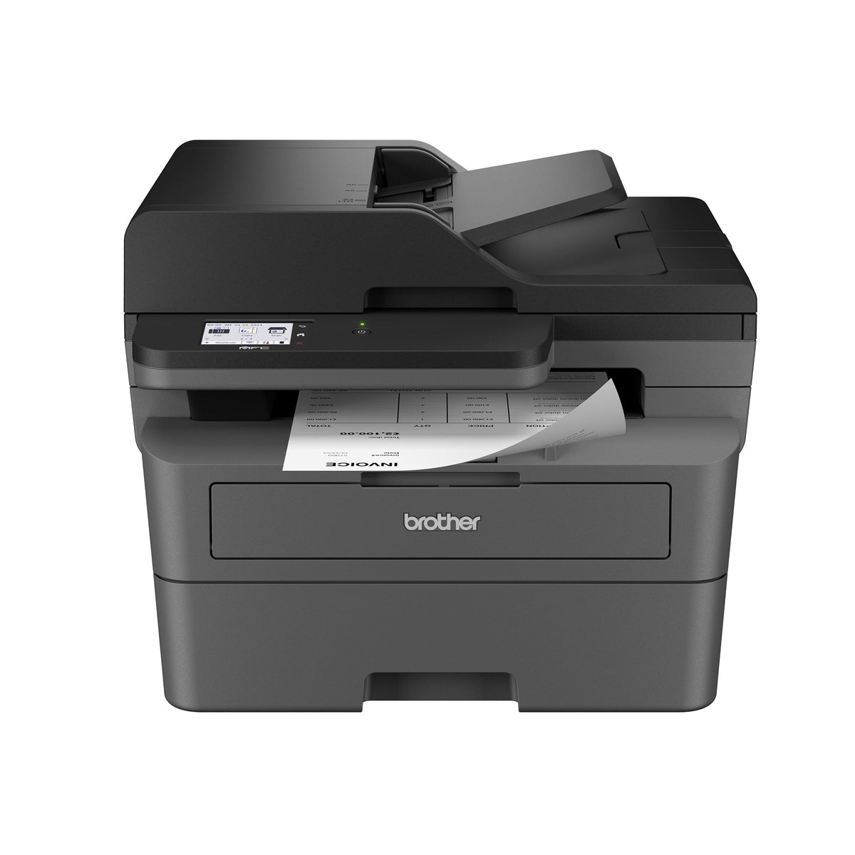 Brother - MFC-L2820DW Wireless Black-and-White Refresh Subscription Eligible All-In-One Laser Printer, Great for Home Offices - Gray