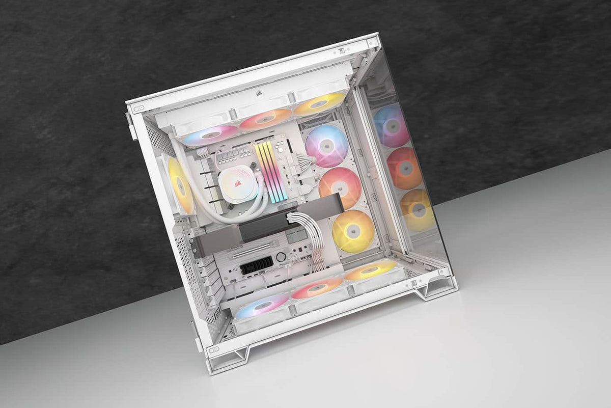 CORSAIR - RS120-R ARGB 120mm PWM Reverse Case Fans Triple Pack - White