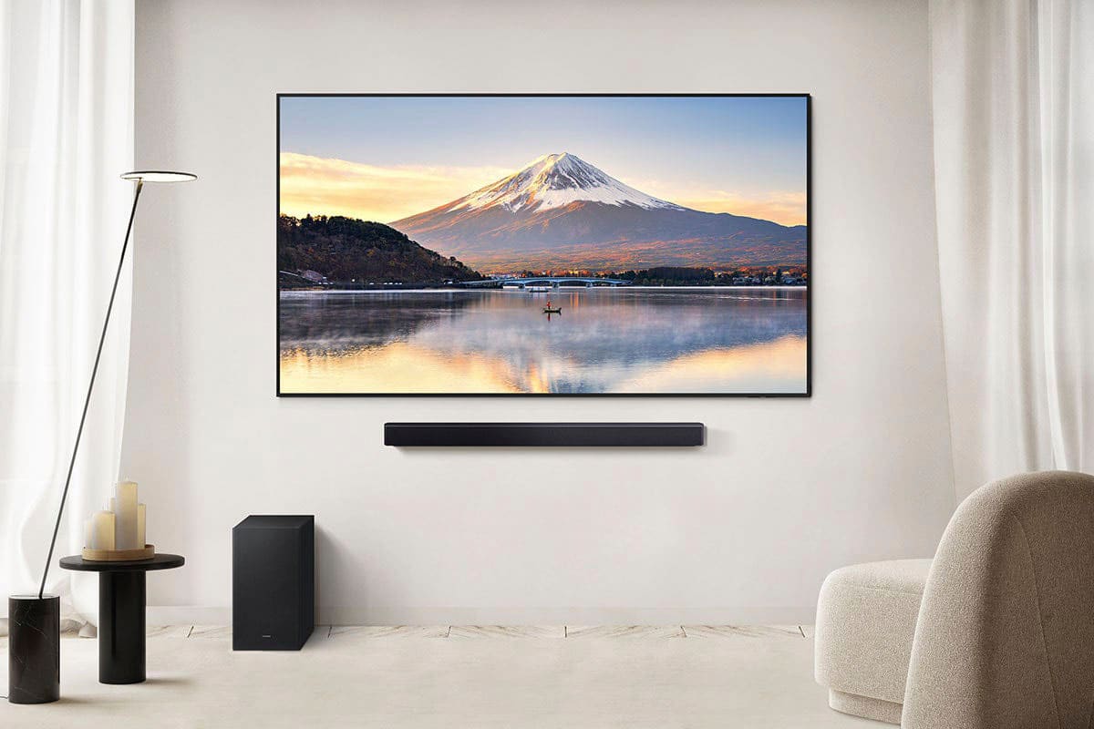 Samsung - B-Series HW-B550F 2.1Ch DTS Virtual:X Soundbar with Subwoofer - Titan Black
