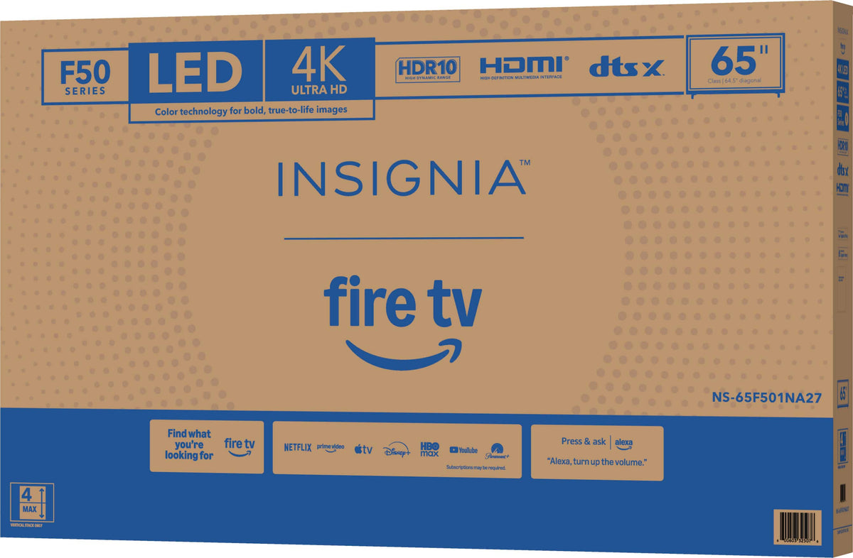 Insignia™ - 65-inch Class F50 Series LED 4K UHD Smart Fire TV
