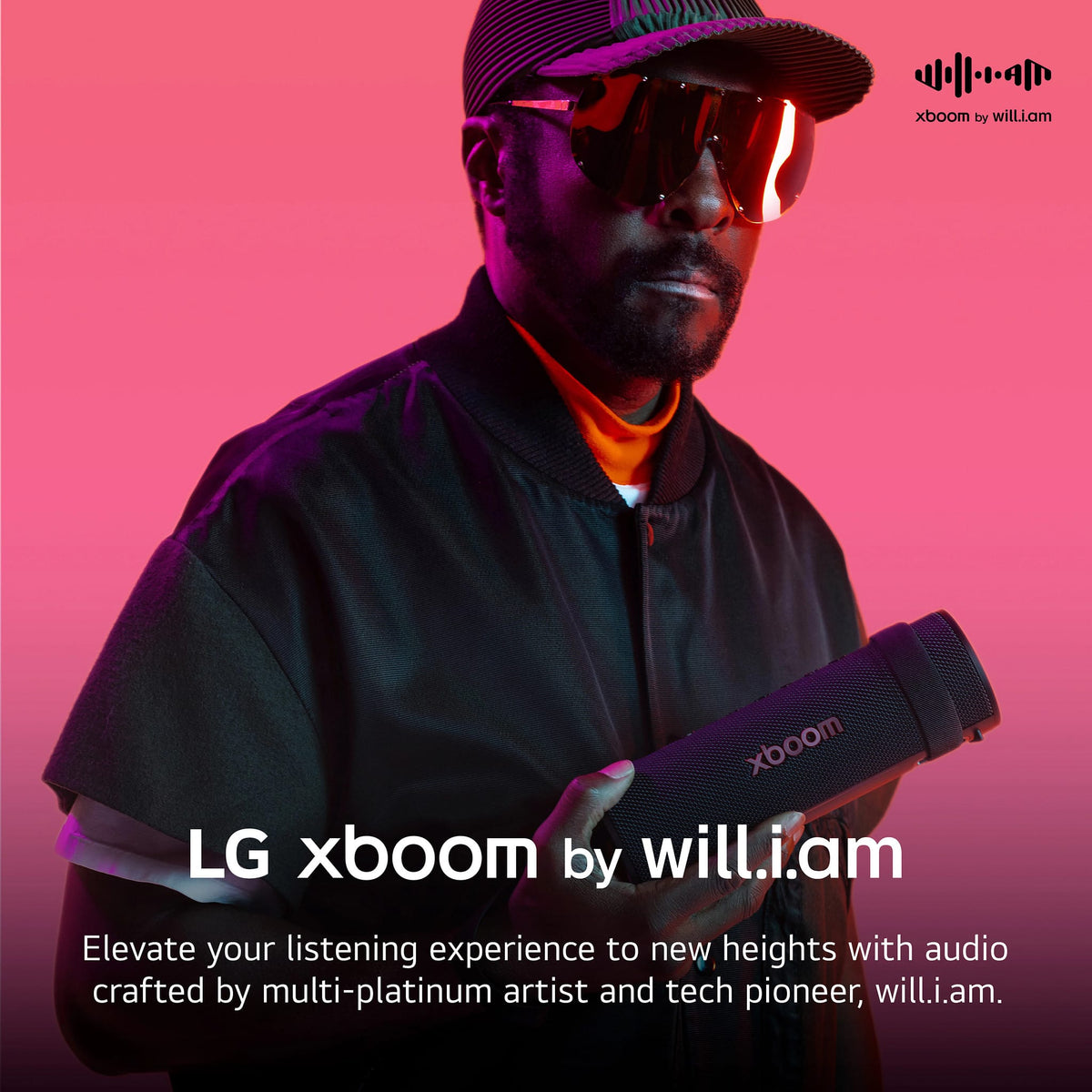 LG - xboom Grab Portable Bluetooth Speaker - Black