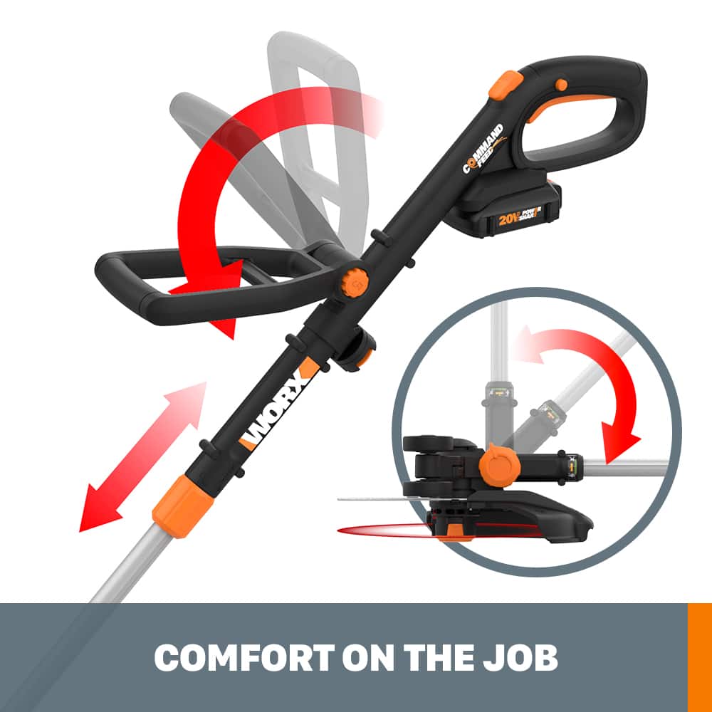 WORX - WG930.2 20V Trimmer & Blower Kit - Black