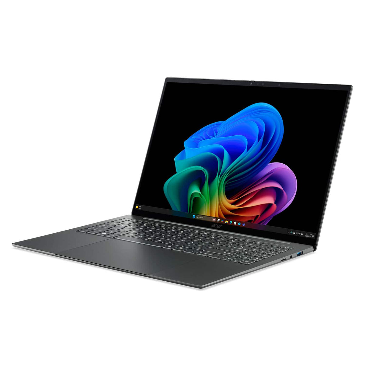 Acer - Swift 16 AI - Copilot+ PC - 16" 3K OLED Touchscreen Laptop - Intel Core Ultra X7 358H 2026 - 16GB Memory - 1TB Storage - Basalt Gray