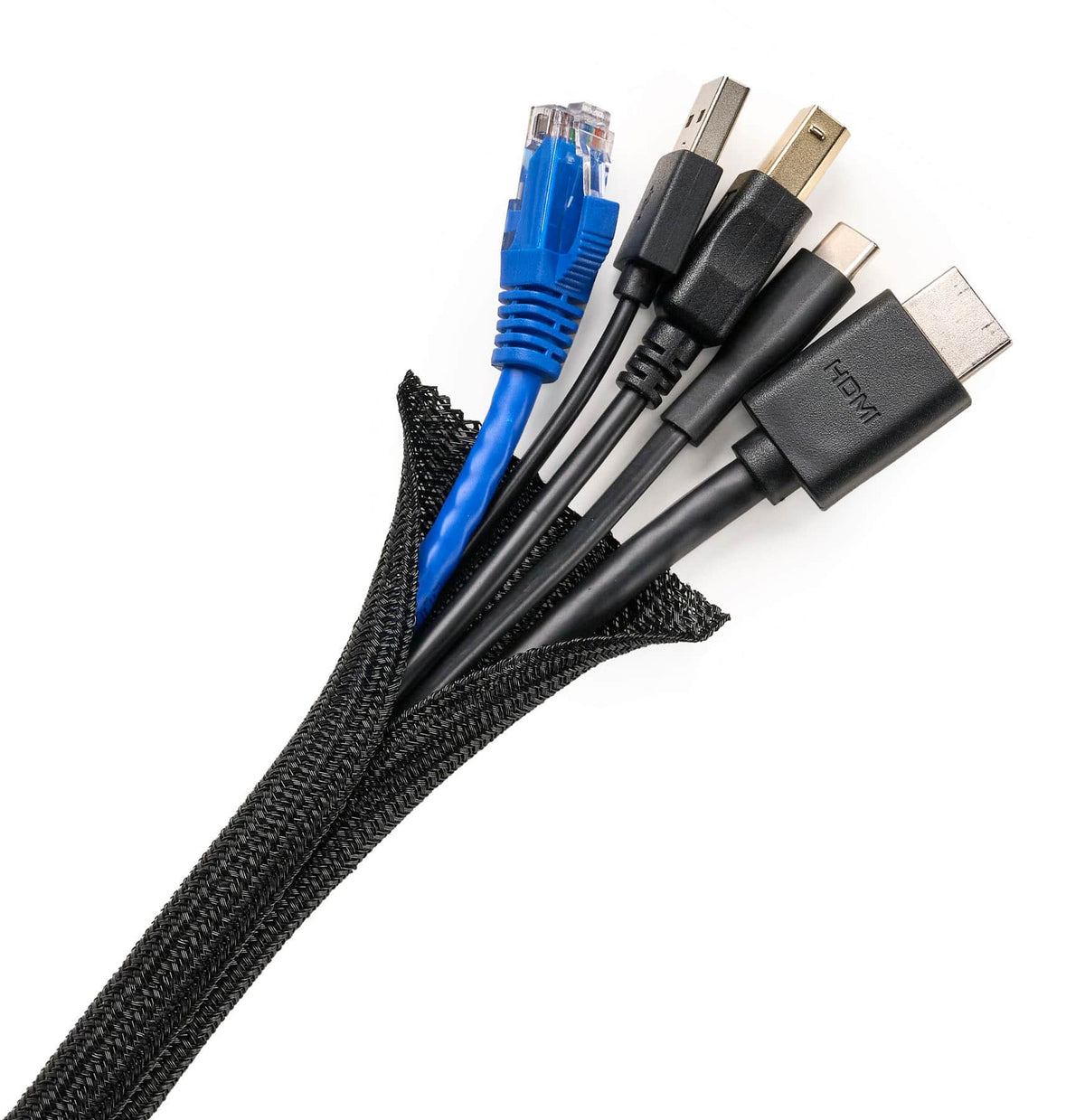 Wrap-It Storage - Mesh Cable Sleeve - Black