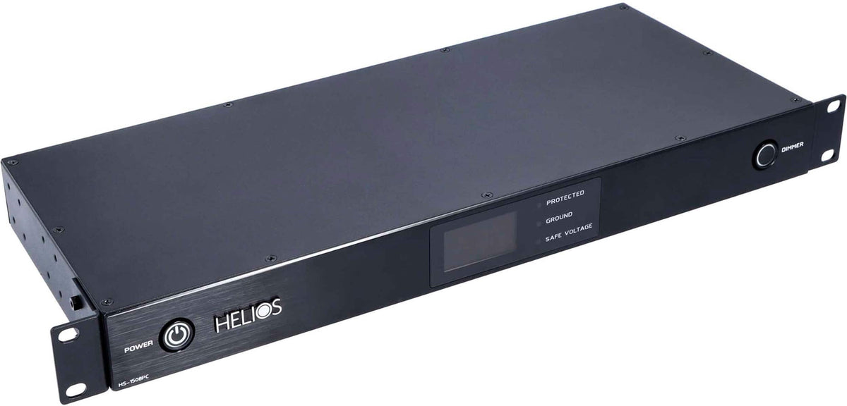 Ethereal - HELIOS 8-Outlet Unlimited Joules Surge Protector - Black Brushed Aluminum