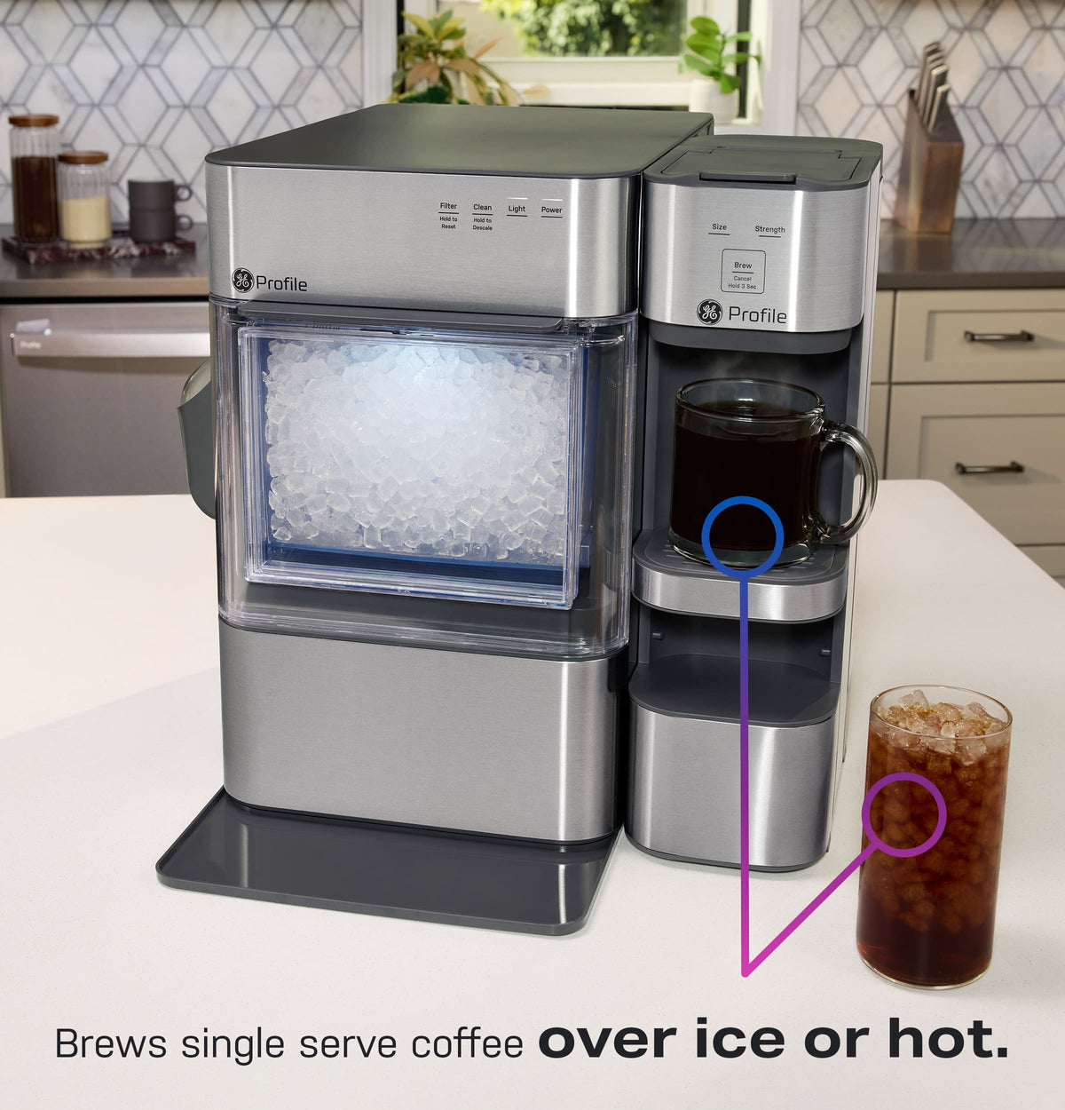 GE Profile - Brewpal Single-Serve Coffee Maker - Stainless Steel