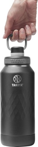 Takeya - Sport 32-oz. Leakproof Water Bottle with Spout Lid - Obsidian