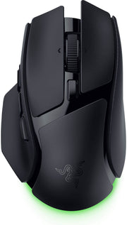 Razer - Basilisk V4 HyperSpeed Ergonomic Gaming Mouse with Chroma RGB Underglow - Wireless - Black