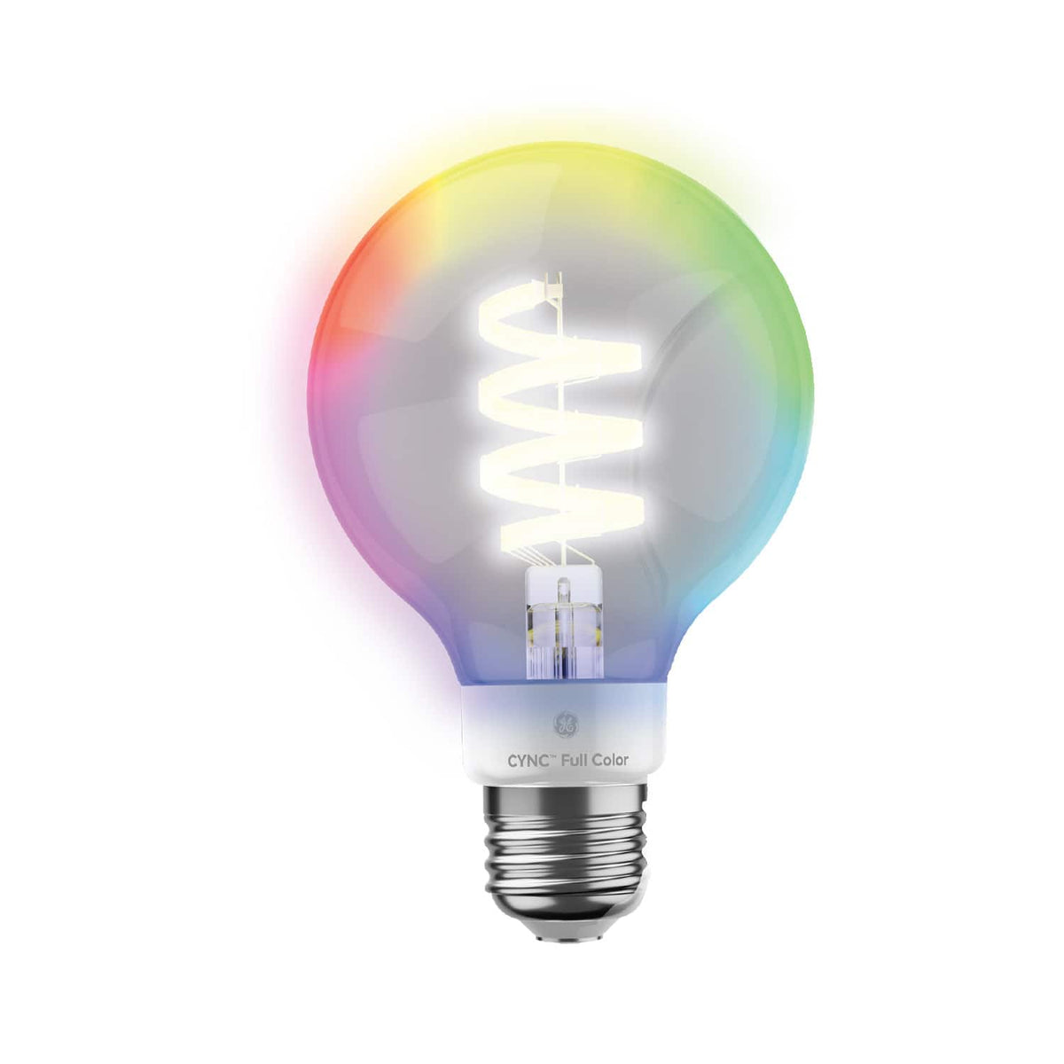 Cync - G25 Smart LED Globe Light Bulbs (2 Pack) - Color Changing - Full Color