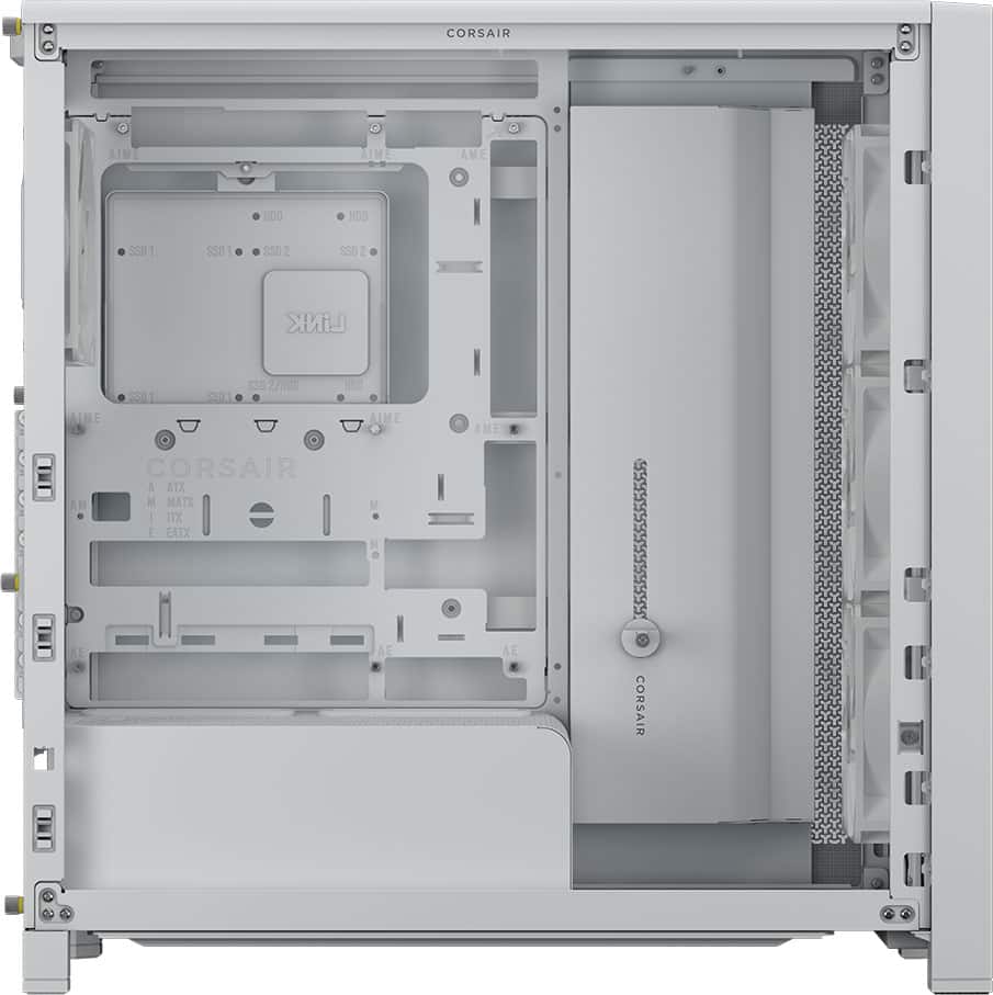 CORSAIR - FRAME 4000D WOOD RS Modular High Airflow Mid-Tower PC Case - White & Oak
