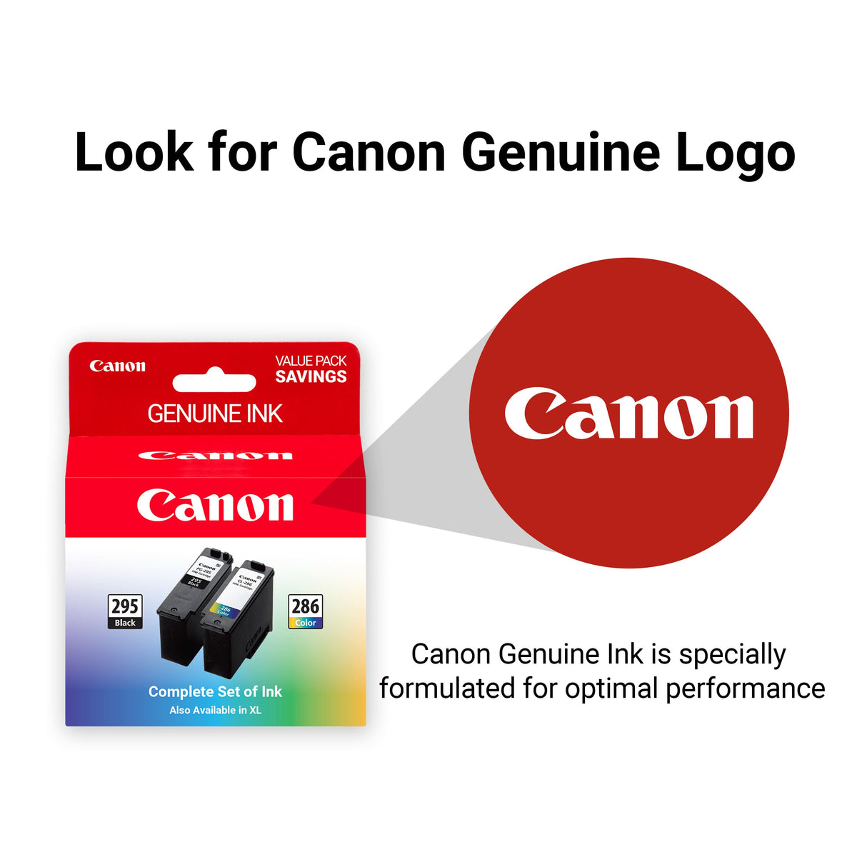 Canon - PG-295/CL-286 Standard Yield Ink Cartridges (2-Pack) - Black/Tri-color