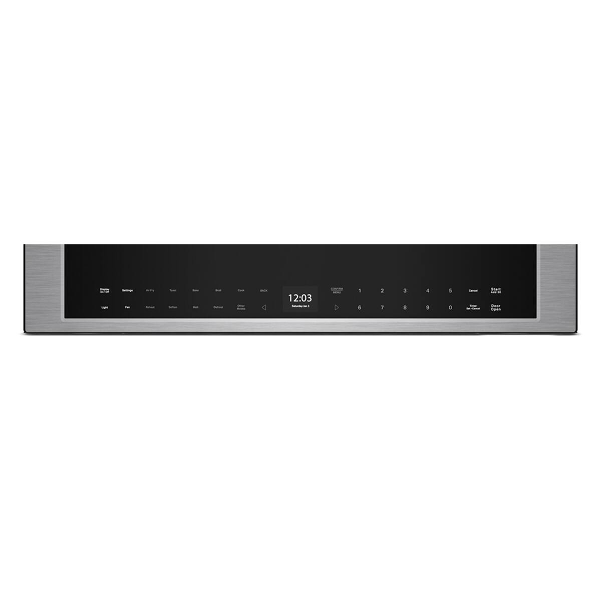 KitchenAid - 1.1 Cu. Ft. Convection Flush Built-In Over-the-Range Smart Microwave with Sensor Cooking and Air Fry Mode - Stainless Steel