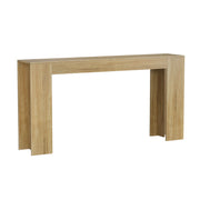 Mesa consola de nogal extralarga estilo rústico