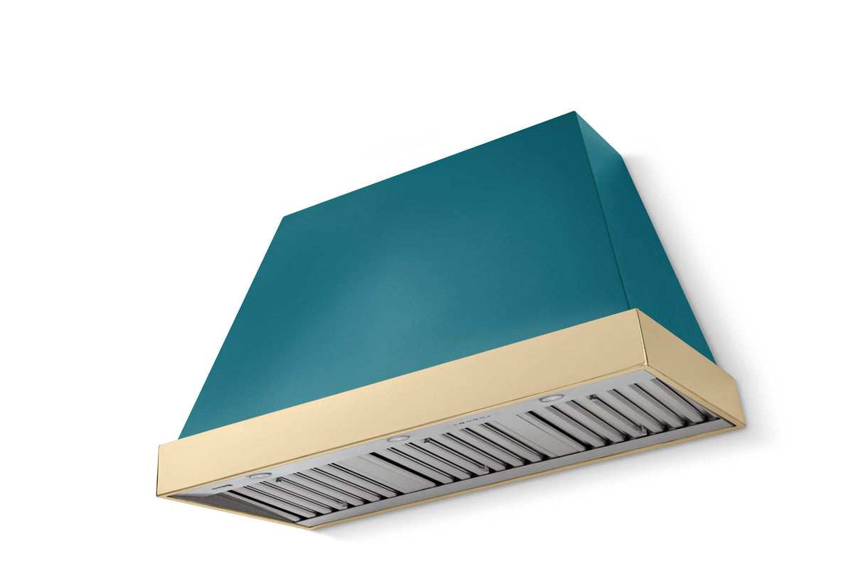 AGA - 48 inches - Externally Vented - Wall Range Hood - Salcombe Blue