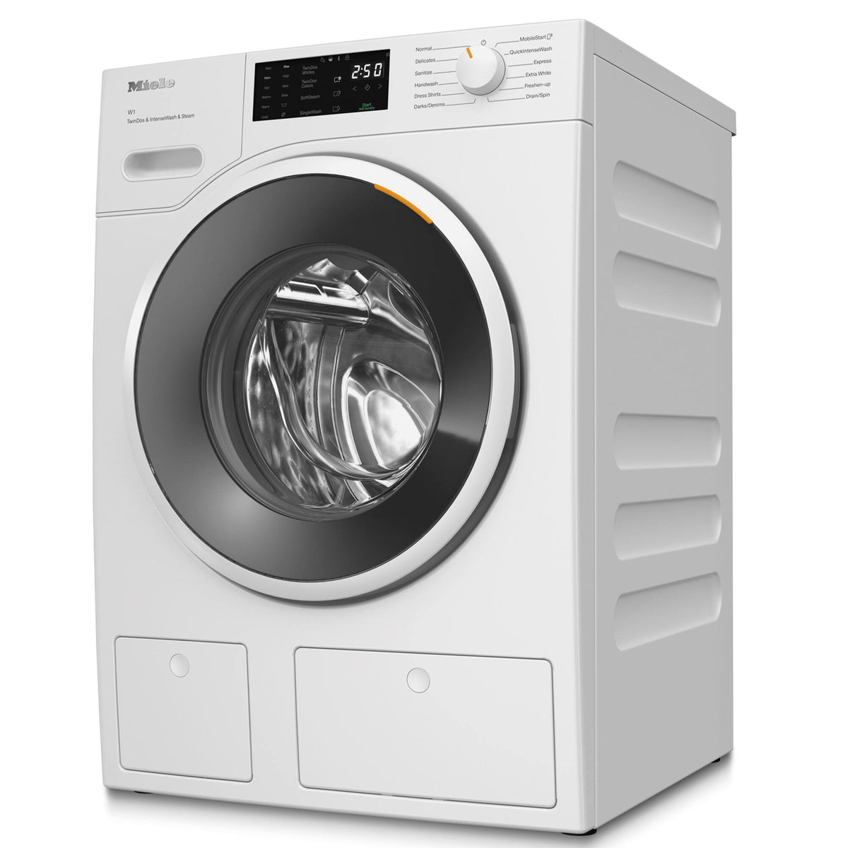 Miele - WXF980WCS 24" Front Load 2.26 Capacity Direct Sensor Controls Washing Machine - Lotus White