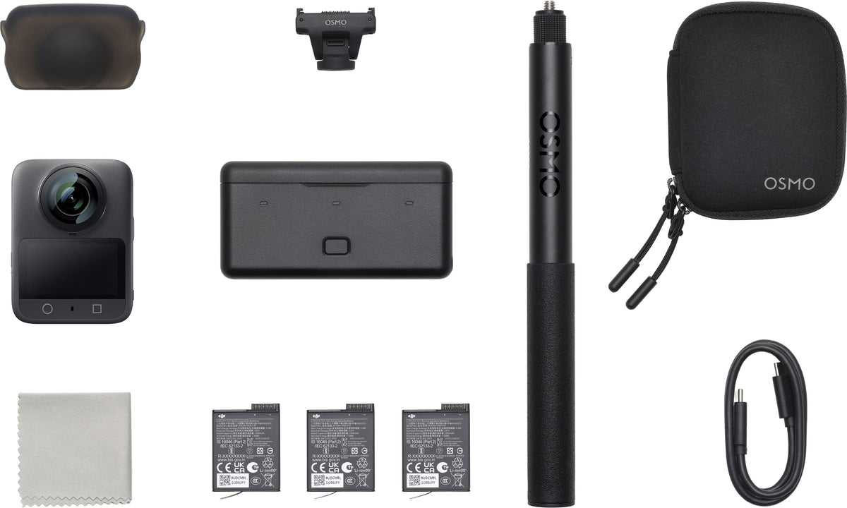 DJI - Osmo 360 Adventure Combo - Black