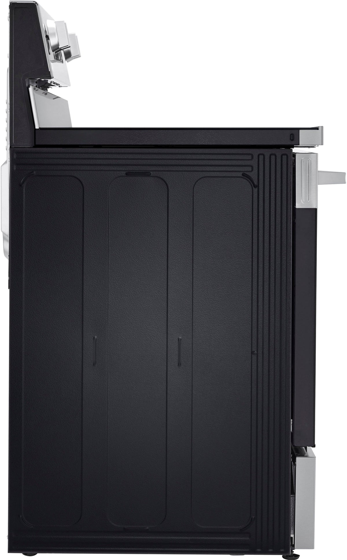LG - 30-in Wide 6.3 Cu. Ft. Freestanding Electric True Convection Smart Range with 5 Elements, Air Fry and UltraHeat Element - Stainless Steel