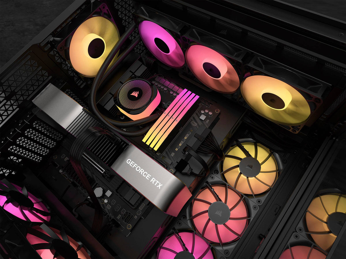 CORSAIR - RS120 ARGB 120mm PWM Case Fans (3-pack) - Black