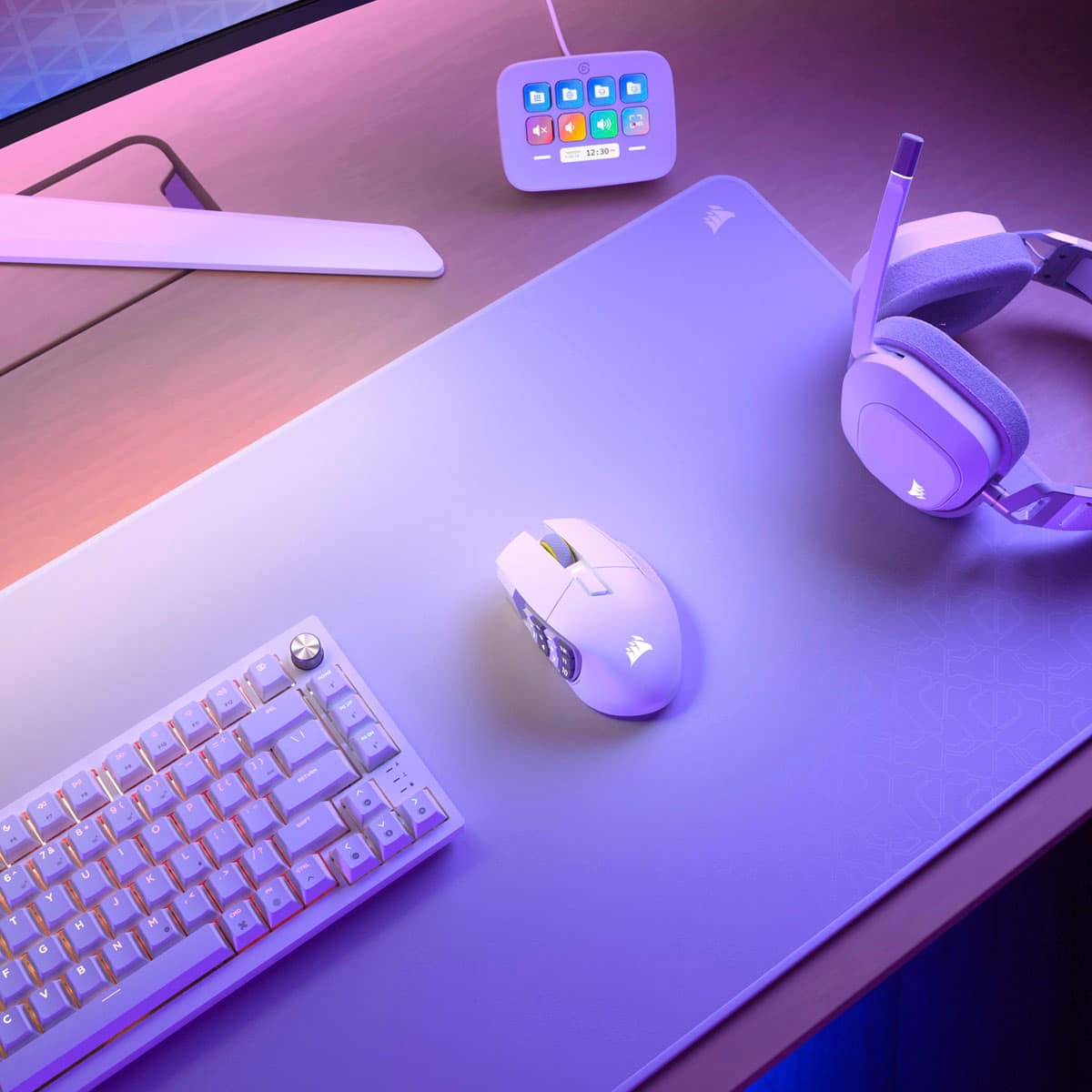 CORSAIR - Scimitar Elite Wireless SE MOBA/MMO Optical Gaming Mouse with 16 Programmable Buttons - Wireless - White