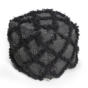Jumanji - Handcrafted Wool And Cotton Pouf - Brown
