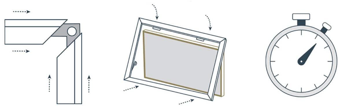 Deco TV Frames - Alloy Prismatic Bezel for Samsung The Frame TV - 43" - Graphite
