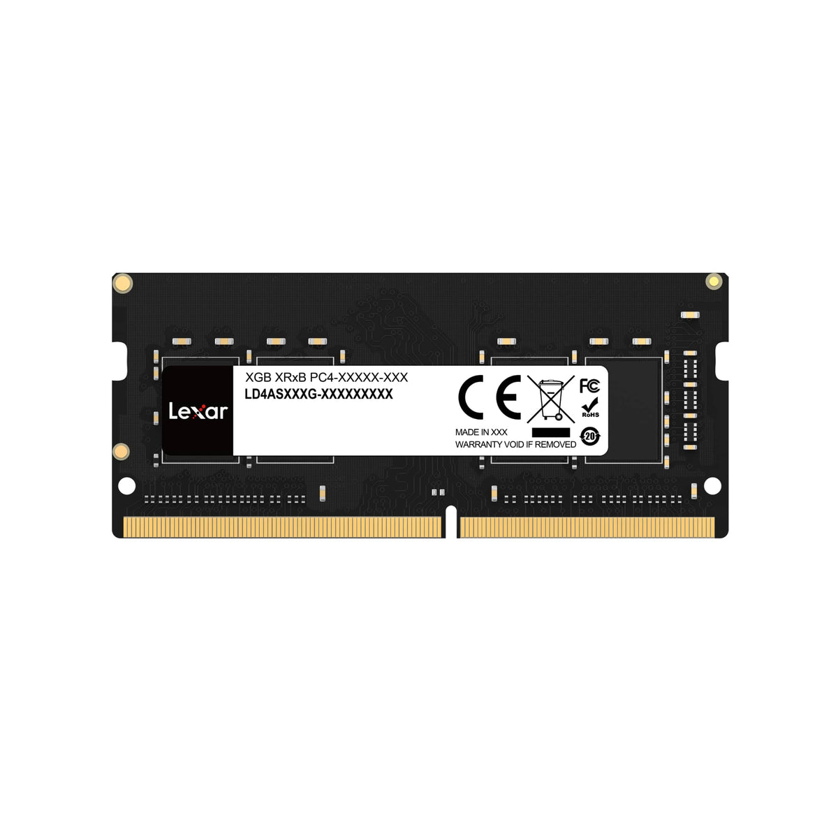 Lexar - DDR4 SODIMM 3200MT/s, C22, 1x16GB - Black