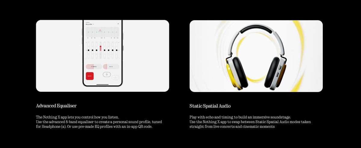 Nothing - Headphone (a) Wireless Over-Ear Bluetooth Headphones - White