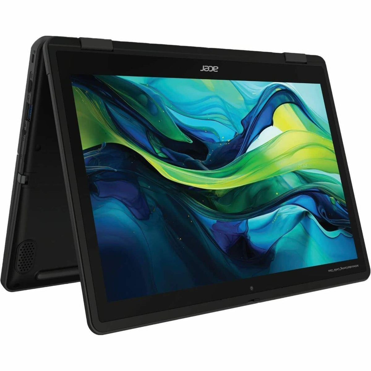 Acer - TravelMate B3 Spin 12 TMB312R-31 2-in-1 12.2" IPS LCD 1920 x 1200 (WUXGA) Touch Screen Laptop - Intel N-Series -128 eMMC - Black
