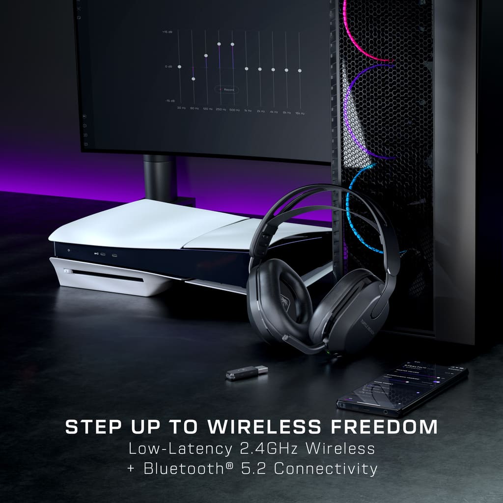 Turtle Beach - Stealth 500 Wireless Over-Ear Gaming Headset for PC, PS5, PS4 & Mobile - Black