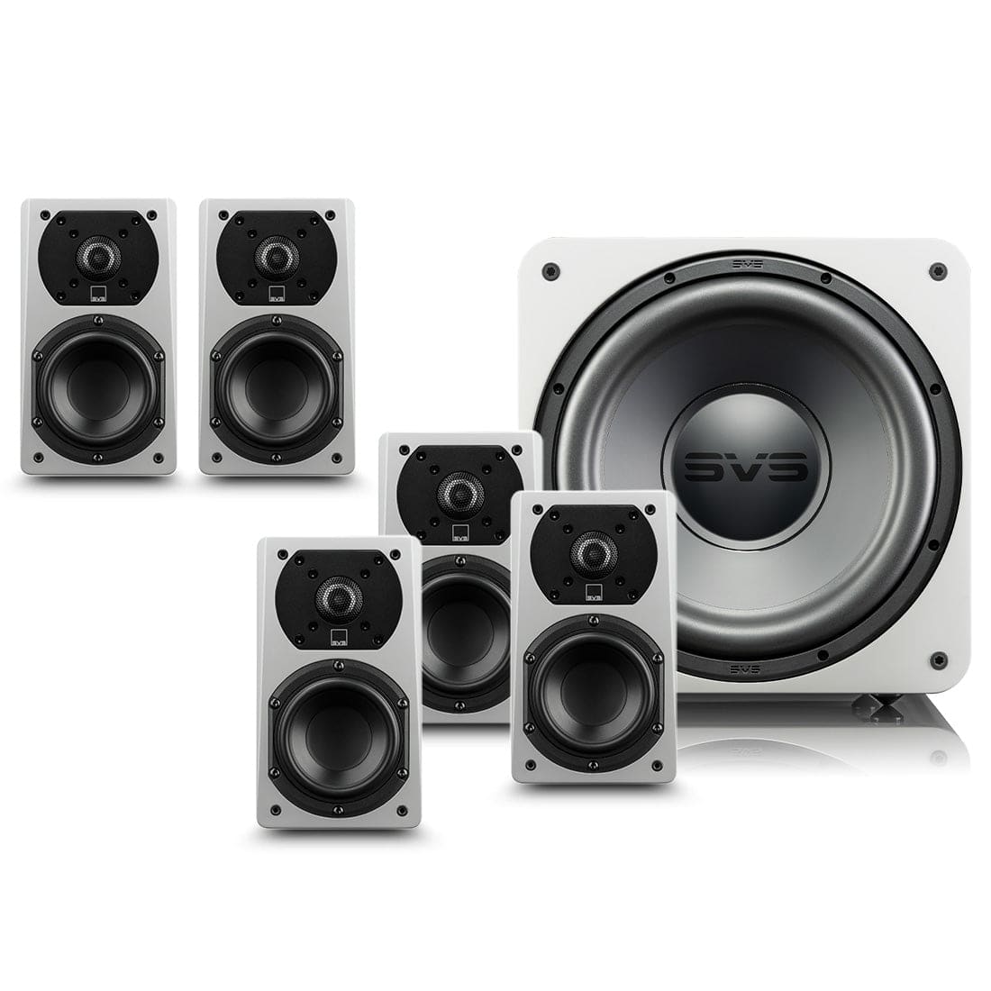 SVS - Prime Satellite 5.1 Speaker System - White Gloss