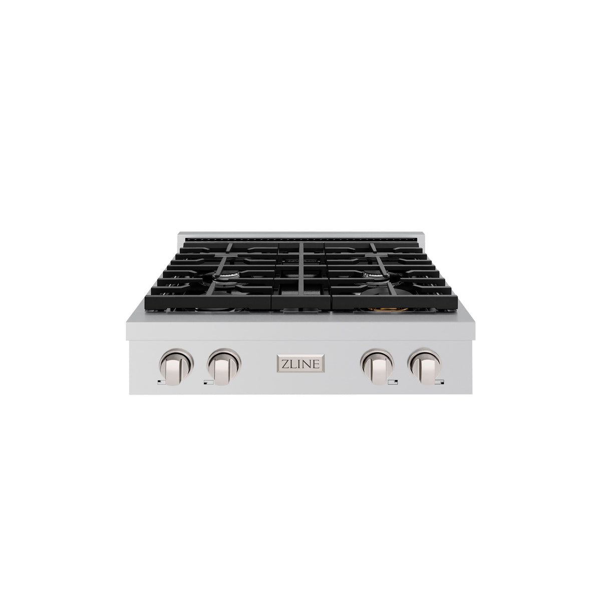 ZLINE - 30 in. Wide 4 Burner Paramount Gas Rangetop  and Porcelain Cooktop (SRT30) - Stainless Steel