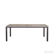 Verona - Dining Outdoor 7 Pieces Set - Dark Espresso / Gray / Off White