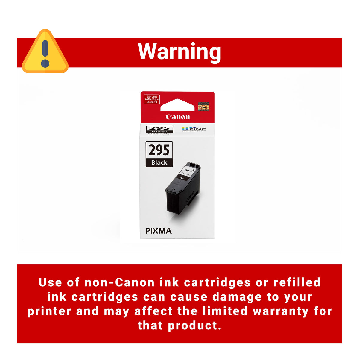 Canon - PG-295 AMR Standard Yield Ink Cartridge - Black