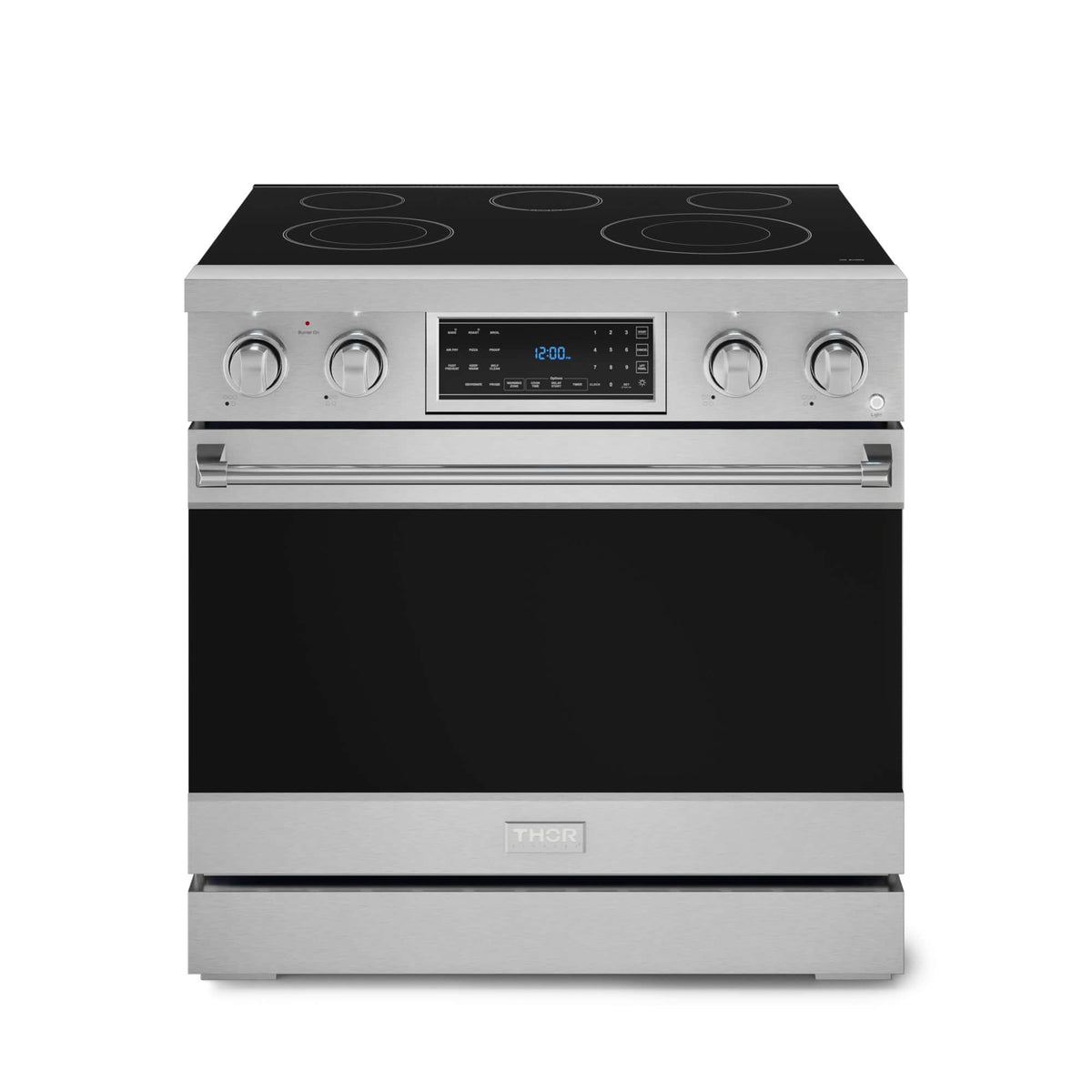 36 in. Wide 5 Elements Gordon Ramsay Series by Thor Kitchen 6.0 Cu. Ft Freestanding Electric Range - Stainless Steel