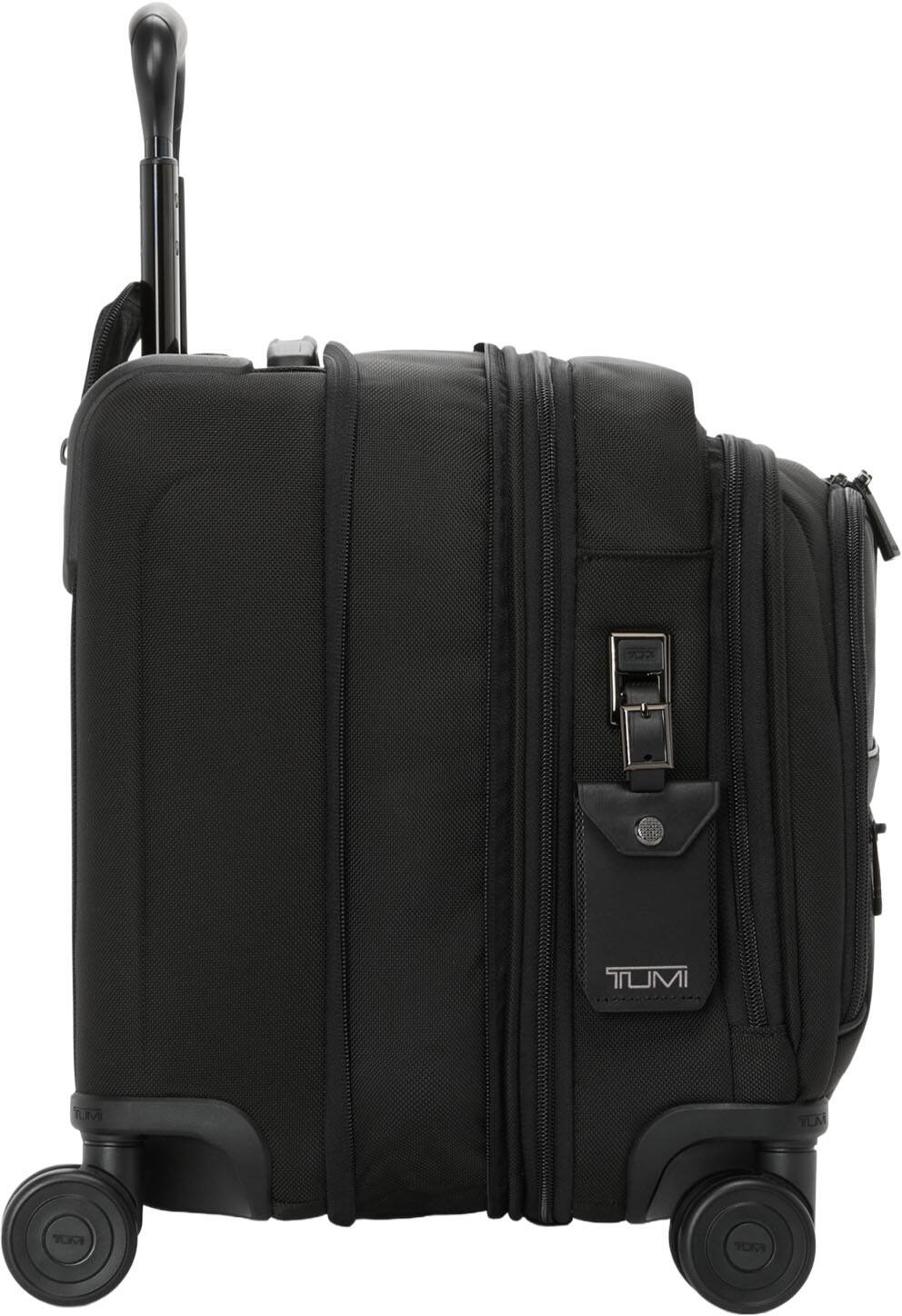 TUMI - Alpha Deluxe Expandable Wheeled Laptop Briefcase Fits Up to 15" Laptop - Black