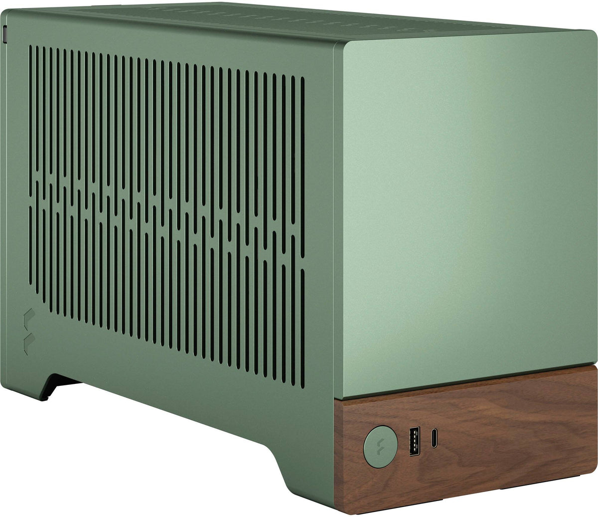Fractal Design - Terra Jade Mini-ITX Small Form Factor PC Case with PCIe 4.0 Riser - Jade