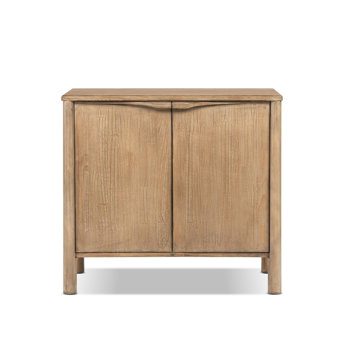 Nolan - Gabinete decorativo de 2 puertas - Marrón antiguo