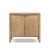 Nolan - Gabinete decorativo de 2 puertas - Marrón antiguo