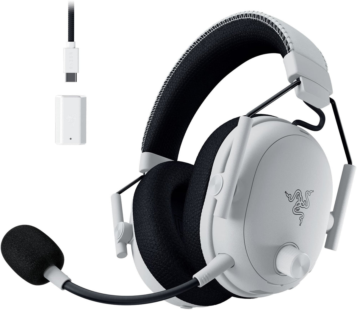 Razer - BlackShark V3 Pro ANC Wireless Over-the-Ear Gaming Headset for PC, Mac, Playstation, Nintendo Switch, Smartphone - White