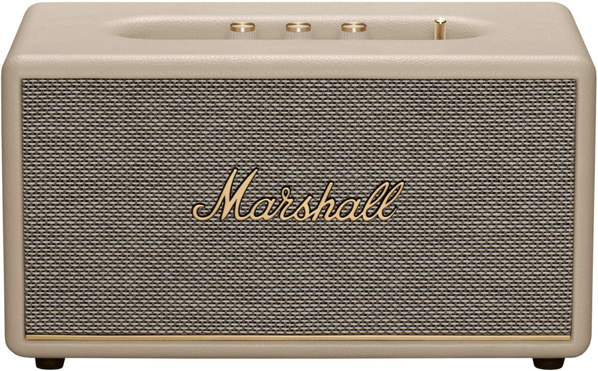 Marshall - Stanmore III Bluetooth Home Speaker with Bass / Treble / Volume Controls and 3.5 mm Auxiliary / RCA Inputs - Cream