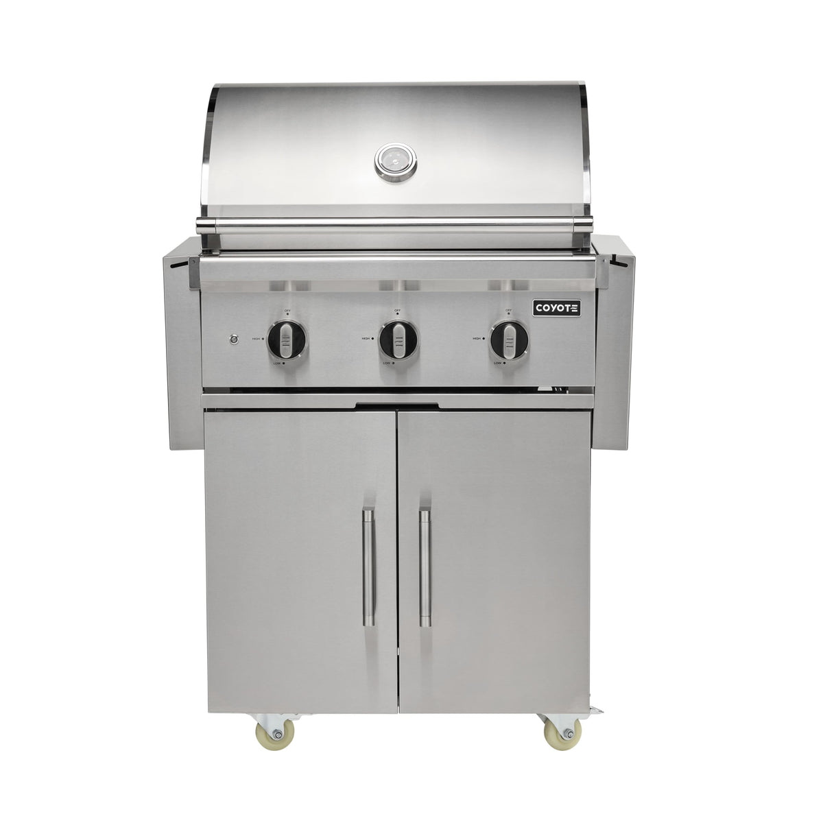 30" Coyote Outdoor Living C-Series Liquid Propane Gas (LP) Grill on Cart - Stainless Steel