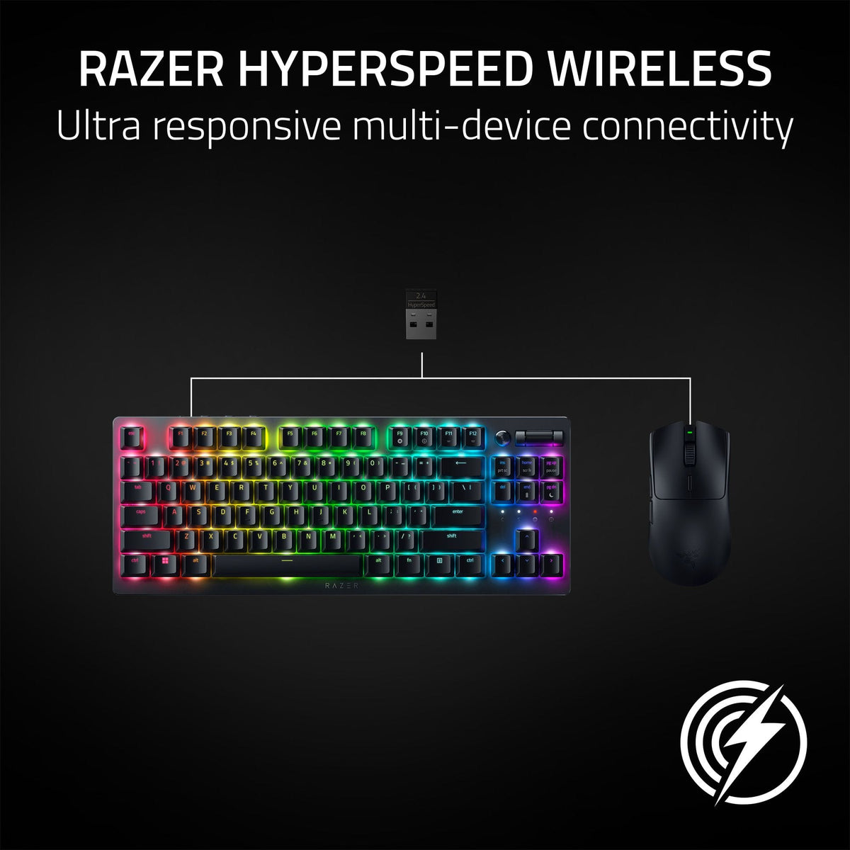 Razer - Viper V3 HyperSpeed Lightweight Optical Gaming Mouse with 280 Hour Battery Life - Wireless - Black