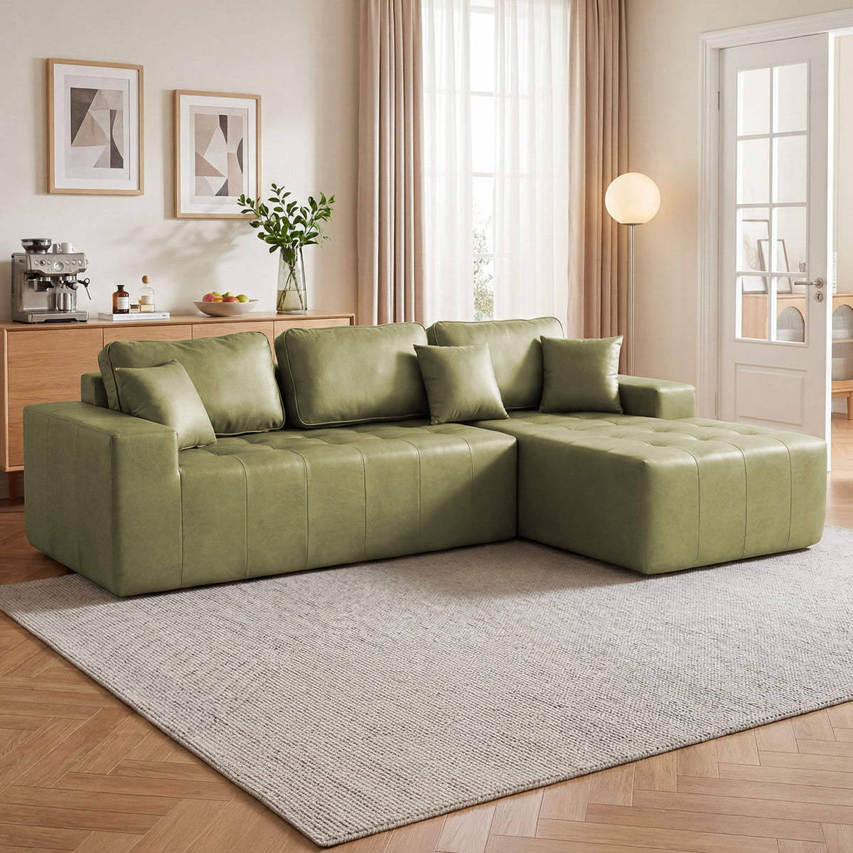 Sofá cama esquinero en forma de L
