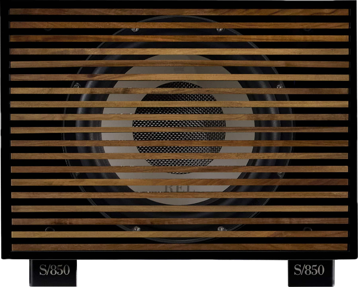 REL - S850 Premium Grille Black - Wood