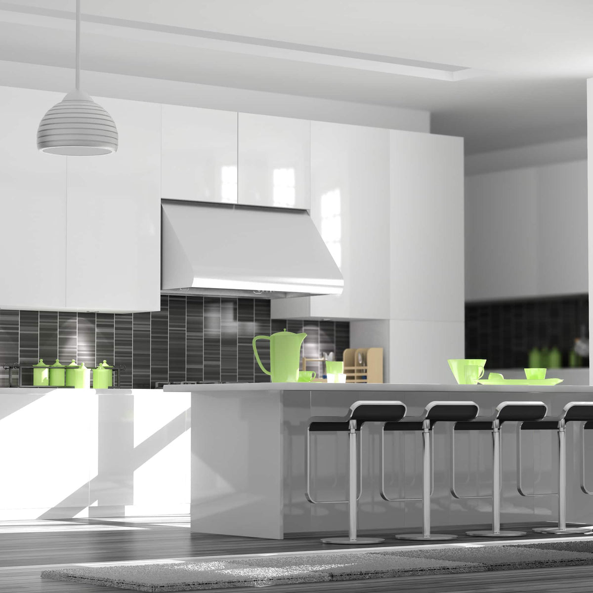 ZLINE - 48 inches - Externally Vented & Convertible - Under cabinet Range Hood - Brushed Stainless Steel