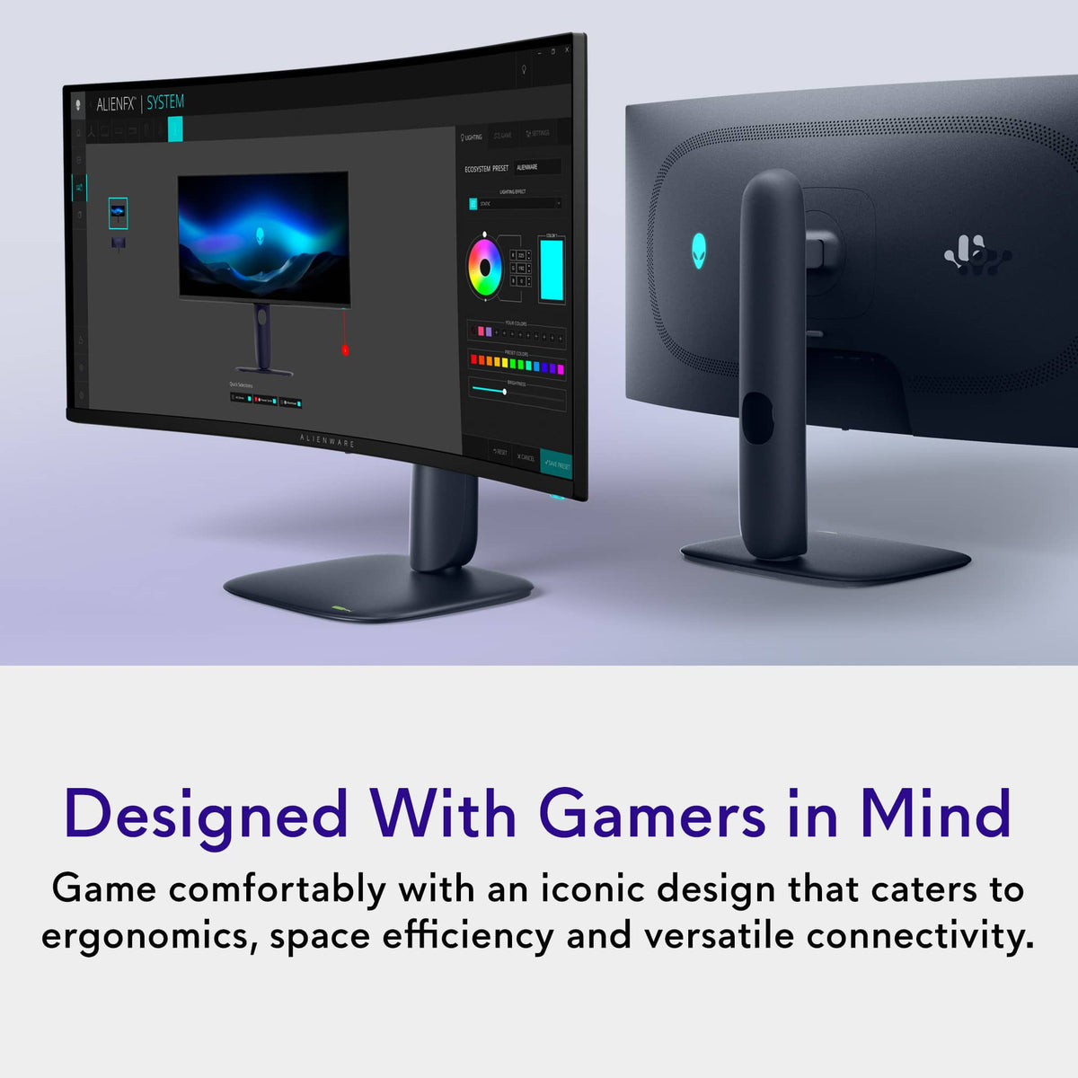 Alienware - AW3425DW 34" QD-OLED Curved WQHD 240Hz 0.03ms FreeSync Premium Pro Gaming Monitor with HDR (HDMI, DisplayPort, USB) - Interstellar Indigo